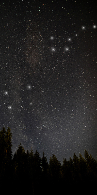 Verdunkelungsrollo Sterne im Himmel