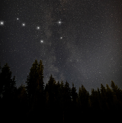 Verdunkelungsrollo Sterne im Himmel