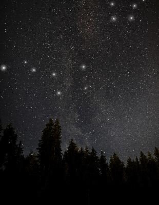 Verdunkelungsrollo Sterne im Himmel