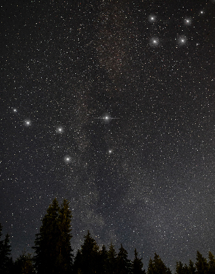 Verdunkelungsrollo Sterne im Himmel