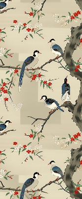 Fensterrollo ohne bohren Vögel auf dem Baum