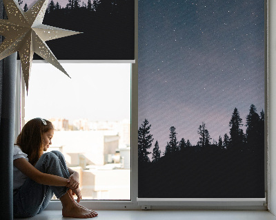 Fenster rollo innen Sternenklarer Himmel