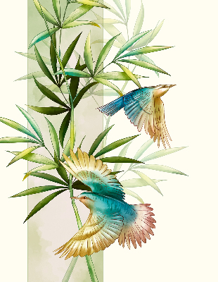 Rollo Vögel in den Blättern