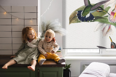 Rollo Vögel auf einer Blume