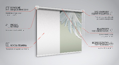 Fensterrollo ohne bohren Kranich im Flug