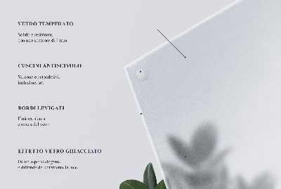 Runde halbtransparente Glastischplatte