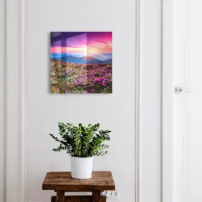 Ein Bergmorgen in intensiven Farben