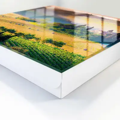 Toskanische Idylle mit einem Haus auf einem Hügel