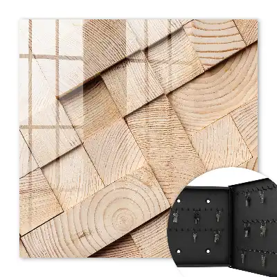 Holzstruktur strahlt Wärme aus