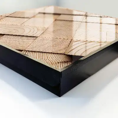 Holzstruktur strahlt Wärme aus
