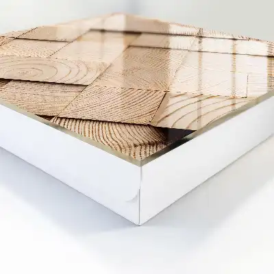 Holzstruktur strahlt Wärme aus