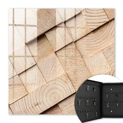 Holzstruktur strahlt Wärme aus