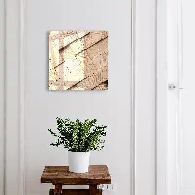 Holzstruktur strahlt Wärme aus