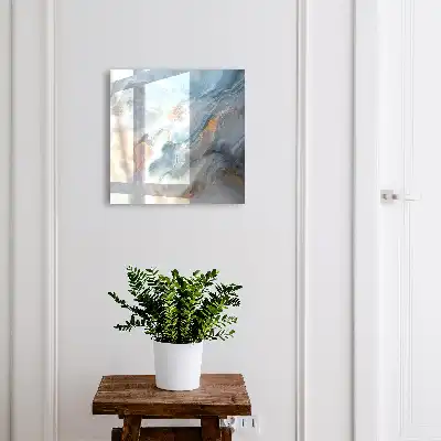 Verträumte Abstraktion in Blau und Grau