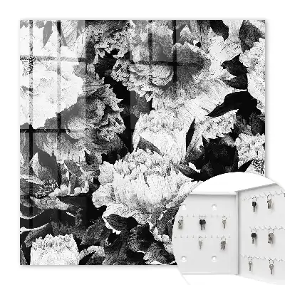 Schwarz-weiße Blumen voller Harmonie