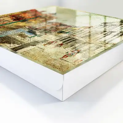 Eine farbenfrohe Stadt am Kanal
