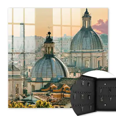 Das Stadtpanorama in warmen Farben