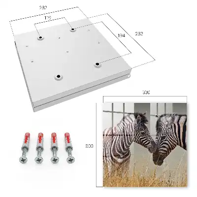 Zebras zusammen auf beigem Hintergrund