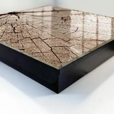 Die Holzmaserung strahlt Energie aus