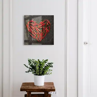 herzförmige Paprika