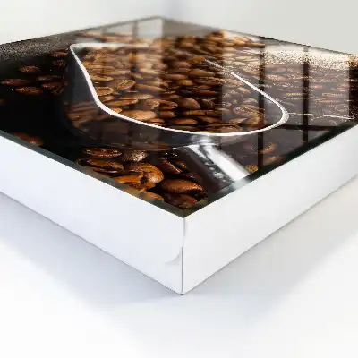 Kaffeebohnen in einer Metallkelle