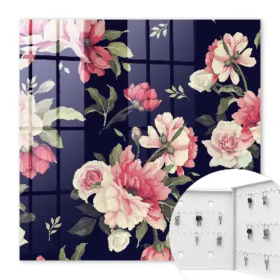Romantische Blumen vor dunklem Hintergrund