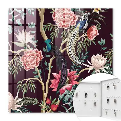Anmutige Blumen und Vögel