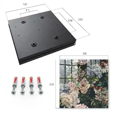 Blumenmuster auf dunklem Hintergrund