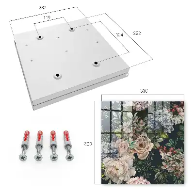 Blumenmuster auf dunklem Hintergrund
