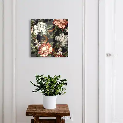 Blumen der Natur vor dunklem Hintergrund