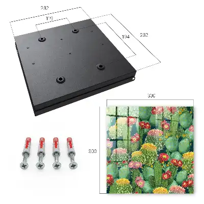 Farbenfroher Garten vor dunklem Hintergrund