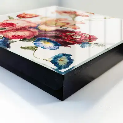 Bunte Blumen in Pastellfarben