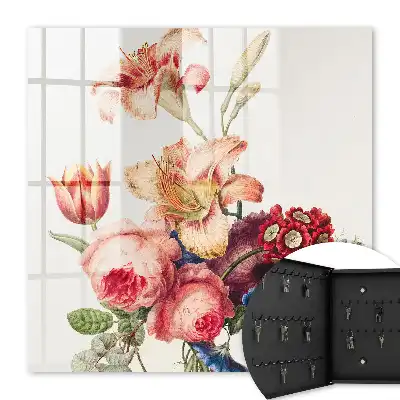 Bunte Blumen in Pastellfarben