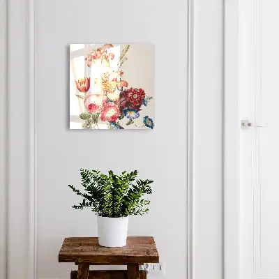 Bunte Blumen in Pastellfarben