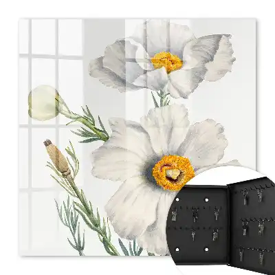 Blumen und Natur mit grünen Zentren