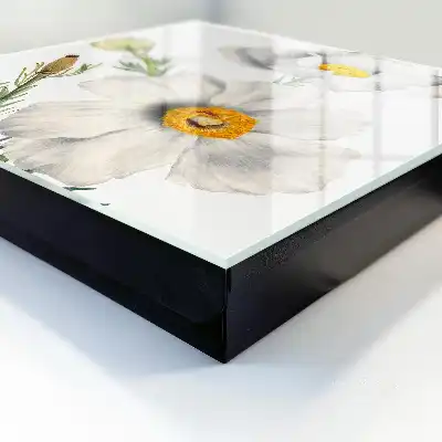 Blumen und Natur mit grünen Zentren