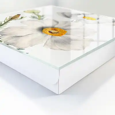 Blumen und Natur mit grünen Zentren