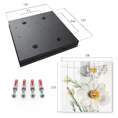 Blumen und Natur mit grünen Zentren