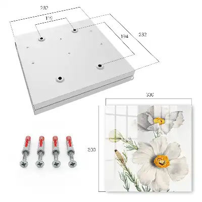 Blumen und Natur mit grünen Zentren