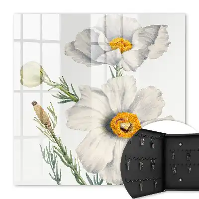 Blumen und Natur mit grünen Zentren