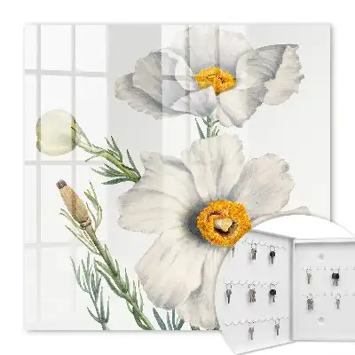 Blumen und Natur mit grünen Zentren