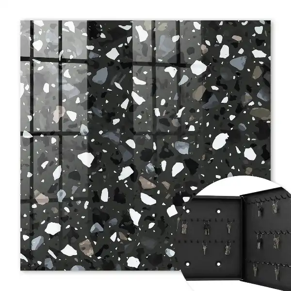 Stilvolles Mosaik in Grautönen