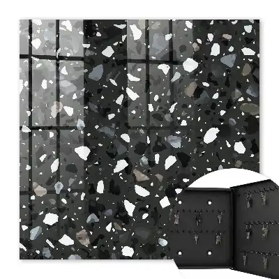 Stilvolles Mosaik in Grautönen