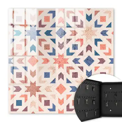 Geometrisches Muster in warmen Farben