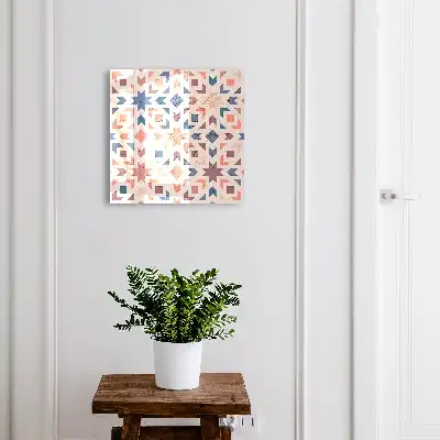 Geometrisches Muster in warmen Farben
