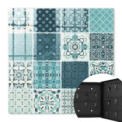 Retro-Mosaik mit geometrischen Mustern