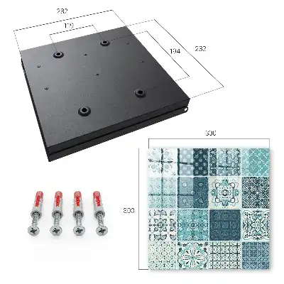 Retro-Mosaik mit geometrischen Mustern