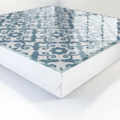 Geometrische Eleganz in Blautönen