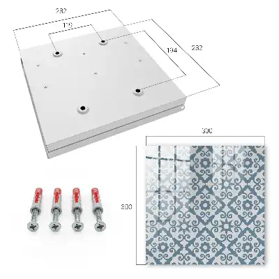 Geometrische Eleganz in Blautönen