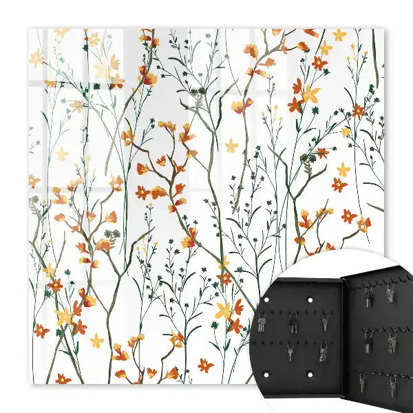 Blumenmuster auf weißem Hintergrund